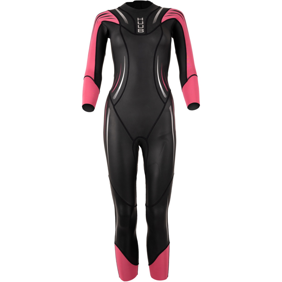 2026 Huub Dames Surface Swim Wetsuit SURFWHU - Black / Fluo Pink